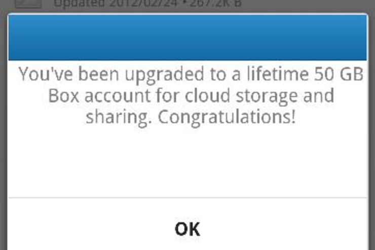 オンラインファイルストレージの「Box」がAndroidユーザへ50GBを無料提供