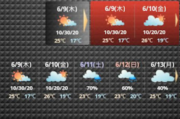 アプリ「Cliph Weather」シンプルな天気予報ウィジェット #Android