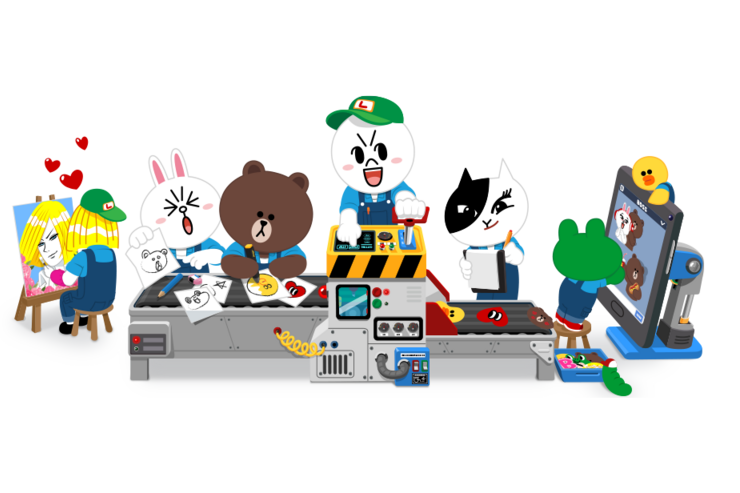 LINE、「クリエイターズ着せかえ」を4月下旬スタート