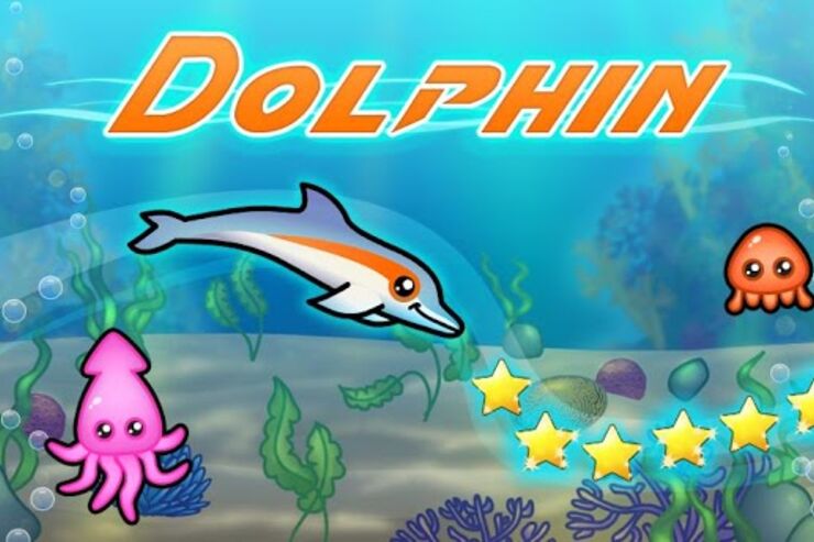 ゲーム「Dolphin」 イルカが大海原をジャンプ！夏らしい爽やかな世界観が魅力のスイミングアクション #Android