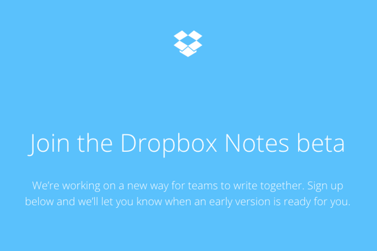 Dropbox、共有オンラインノート「Notes」のベータ版ユーザーを募集開始