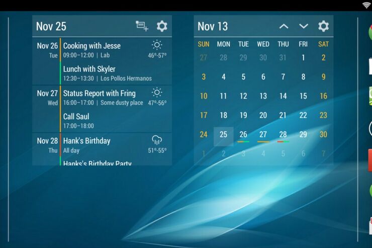 透明感が命、壁紙と一体化する美しいカレンダーウィジェット「Event Flow」―各種カレンダーアプリとも連携 #Android