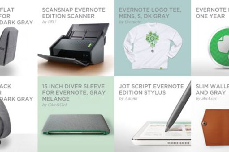 「Evernote Market」が登場、Moleskine等と作り出したオリジナル製品を販売
