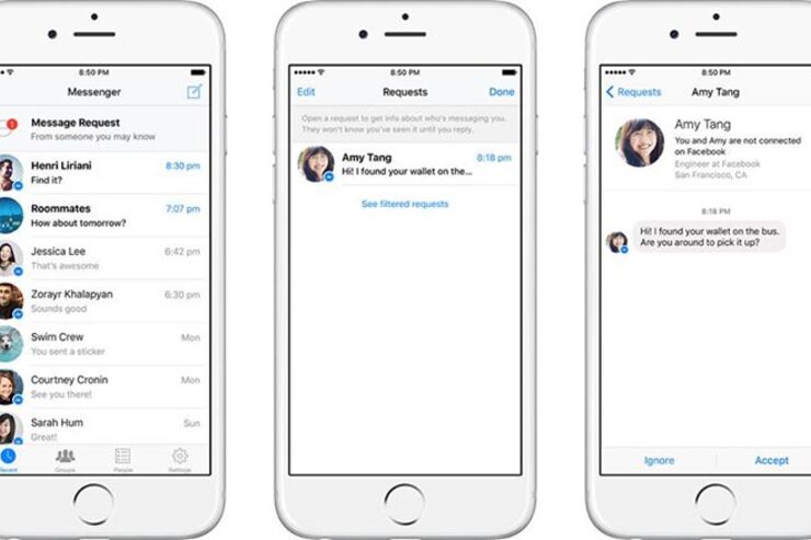 Facebookメッセンジャー、友達以外にもメッセージを送れる新機能を追加