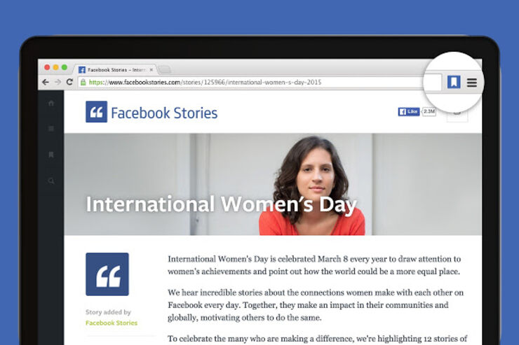 Facebook、「シェア」と「保存」のChrome拡張機能を個別リリース