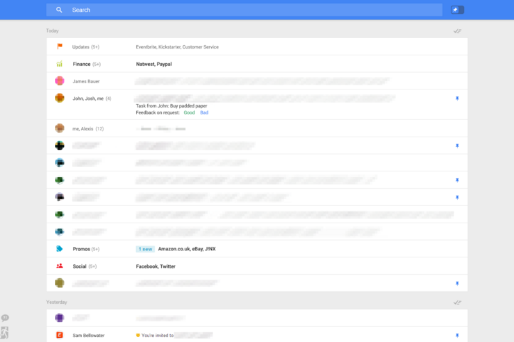Google、ウェブ版Gmailで大幅なデザイン変更をテスト中