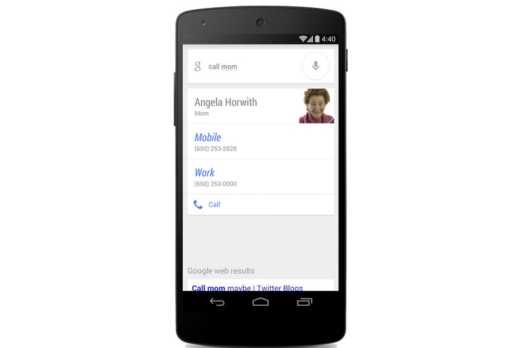 Android版Google検索アプリで「ママに電話」することが可能に
