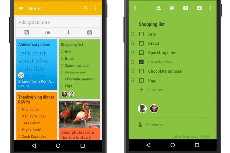 Google Keep、メモをリアルタイムで共同編集できる機能が追加