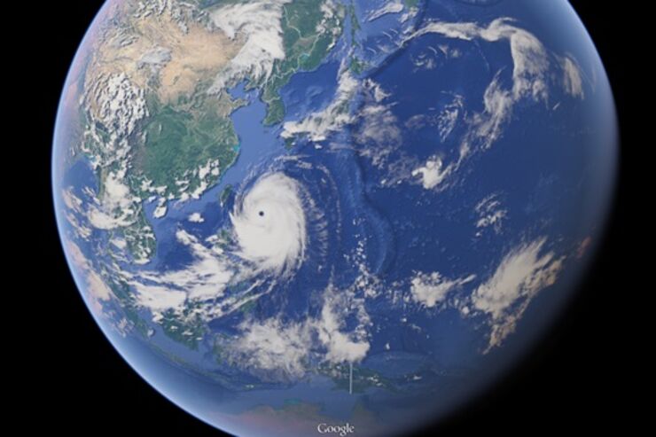すごいぞGoogleマップ、"過去最強クラス"台風8号の衛星画像がほぼリアルタイムで一目瞭然　台風の目も丸見えに