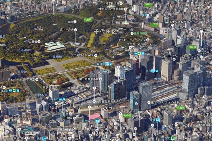 Googleマップの箱庭感が楽しすぎ、 東京を3D表示でグリグリ回転させる方法