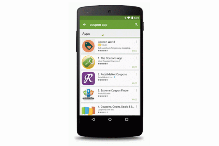 Google Play、検索結果にアプリ広告の表示を開始へ