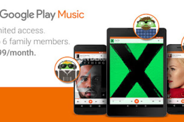 Google Play Musicにファミリープランが追加、月額14.99ドルで6人まで利用可能に