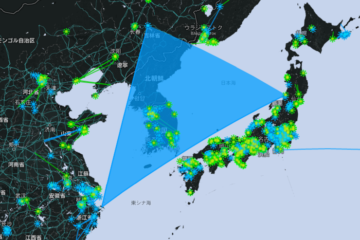 韓国水没、ドハマりプレイヤー続出のリアル陣取りゲーム「Ingress」で巨大な青フィールドが出現