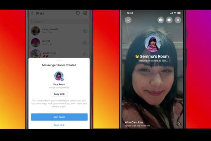 インスタグラムから「Messengerルーム」でビデオ通話を始める方法　URLをシェアして最大50人まで参加OK