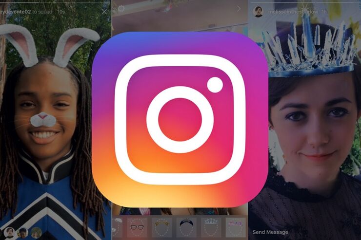 インスタグラム、自撮りを盛れる「フェイスフィルタ」など4機能を追加