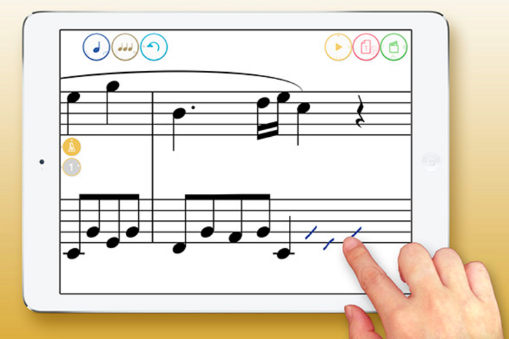 KAWAIが簡単に楽譜を作成できるアプリ「タッチノーテーション」をリリース、半額セール実施中