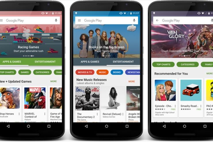 Googleは、Androidアプリやゲーム、書籍や映画などのコンテンツを提供する「Google Play」のデザインを、近く全面的にリニューアルする予定です。