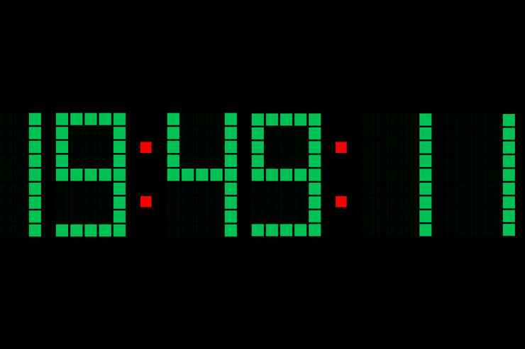 アプリ「LEDクロック」画面全体ををLED時計風に変える #Android