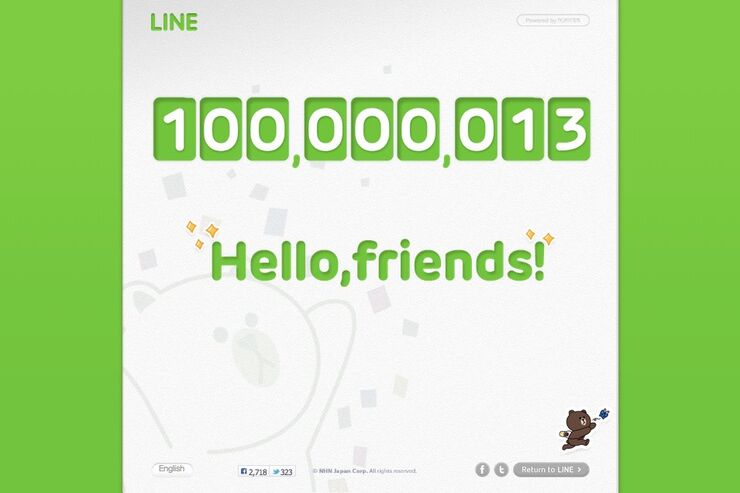 速報：LINEユーザーが1億人突破、サービス公開から約1年7カ月で達成
