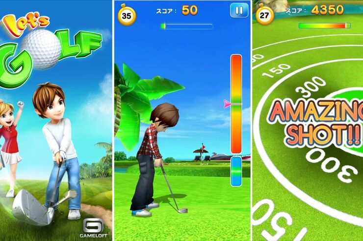 3Dの美しいコースでプレイする「LINE レッツ！ゴルフ」、アバターのカスタマイズや友だちとの対戦も