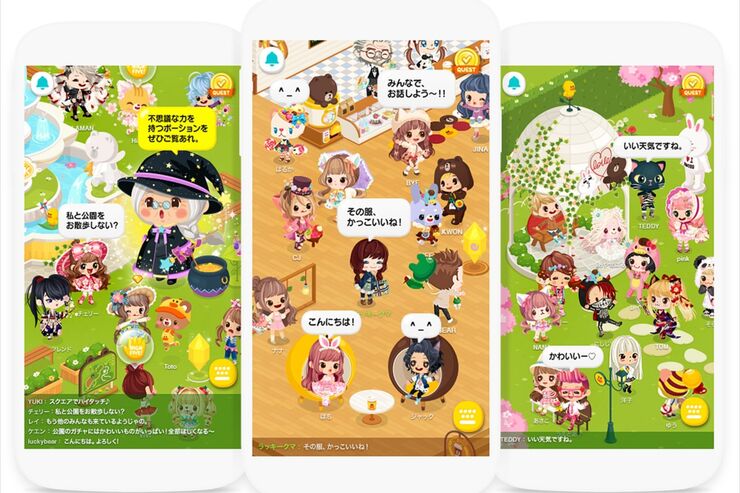 LINE PLAY、最大20人の同時アバターチャット実現　よりオープンな交流はかる仮想広場「スクエア」
