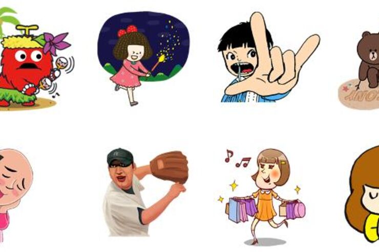 LINEに新スタンプが一挙に8種類追加、「楳図かずお恐怖スタンプ」「ブラウン＆コニー こっそりデート♪」など