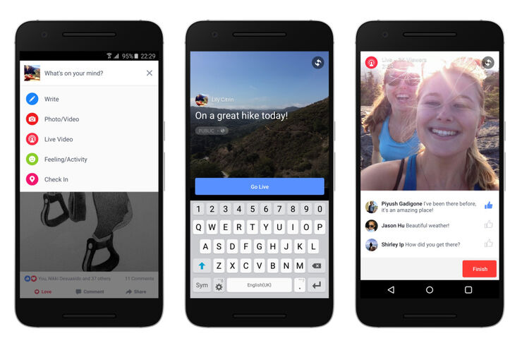 Facebook、ライブ動画機能をAndroidアプリにも開放　iOS版でも提供範囲を拡大へ