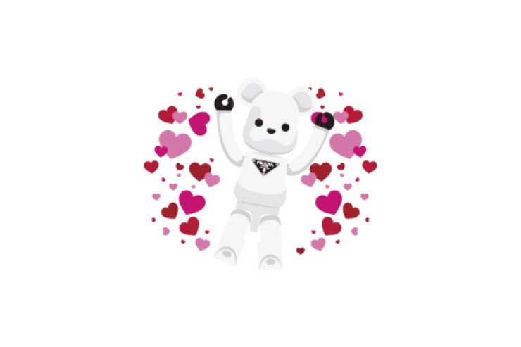 【LINE無料スタンプ】『PRADA × BE@RBRICK』が登場、配布期間は5月1日まで