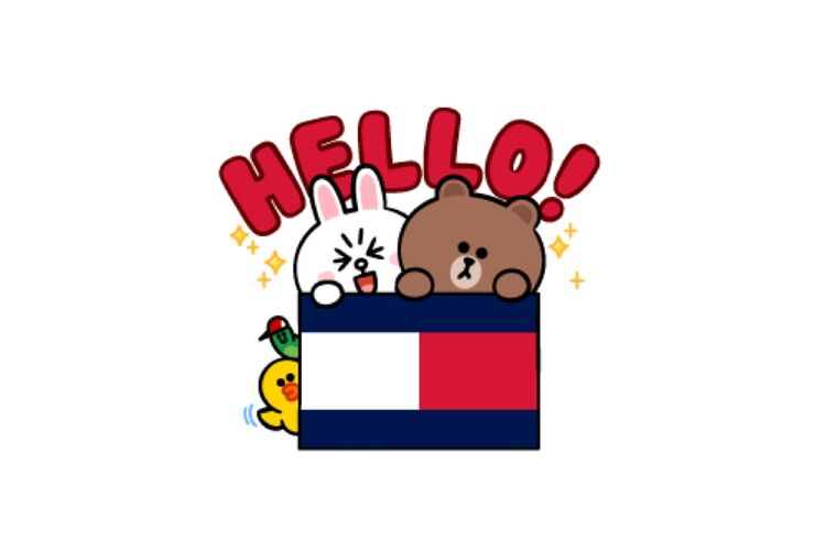 【LINE無料スタンプ】『トミーヒルフィガー&LINEキャラクター』が登場、配布期間は4月16日まで