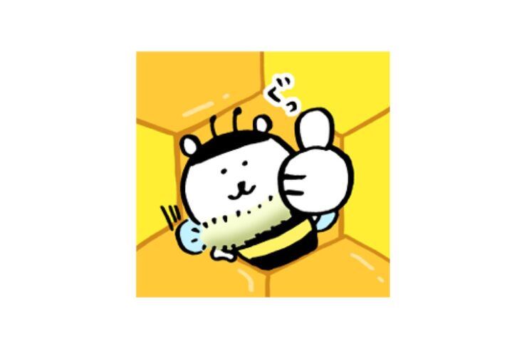 【LINE無料スタンプ】『自分ツッコミくま×山田養蜂場』が登場、配布期間は4月16日まで