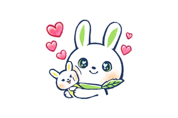 【LINE無料スタンプ】『ロクシタン×新・うさタンヴァーベナver』が登場、配布期間は5月7日まで
