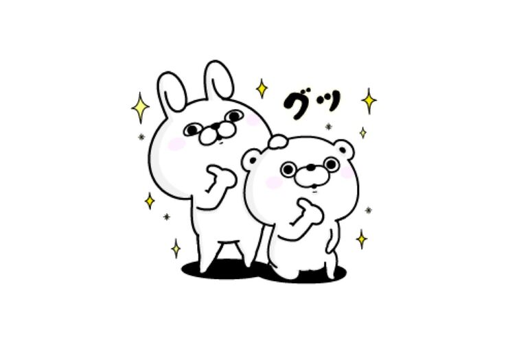 【LINE無料スタンプ】『うさぎ&くま100%×ライザップ』が登場、配布期間は5月28日まで