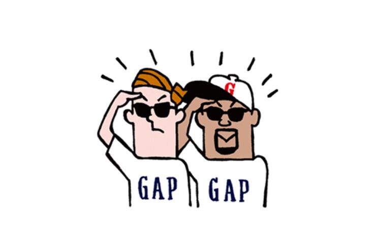 【LINE無料スタンプ】『GAP×JERRY☆コラボスタンプ』が登場、配布期間は10月18日まで