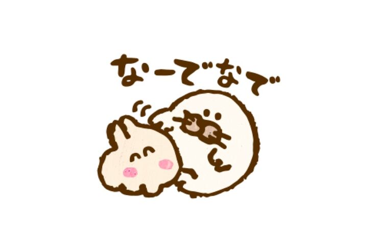 【LINE無料スタンプ】『なでなでしてほしいウサギ×タウンワーク』が登場、配布期間は10月1日まで