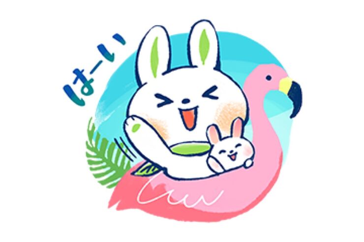 【LINE無料スタンプ】『ロクシタン×うさタントロピカルver.』が登場、配布期間は5月20日まで