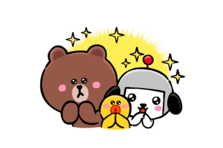 【LINE無料スタンプ】『動く！ブラウン＆けんさく なかよし編』が登場、配布期間は4月14日まで