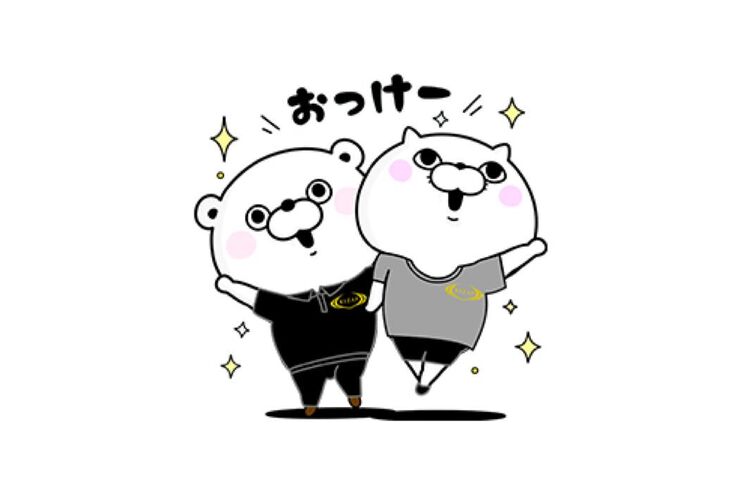 【LINE無料スタンプ】『くま&ぬこ100％スタンプ×ライザップ』が登場、配布期間は8月28日まで