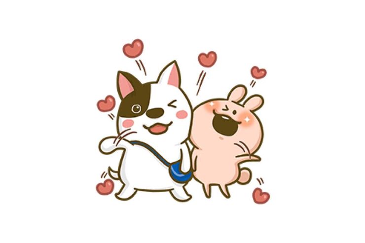 【LINE無料スタンプ】『かまってウサちゃん×たま丸コラボスタンプ』が登場、配布期間は1月1日まで