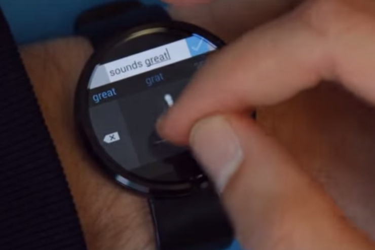 スマートウォッチの小さい画面で手書き入力できる「Analog Keyboard」