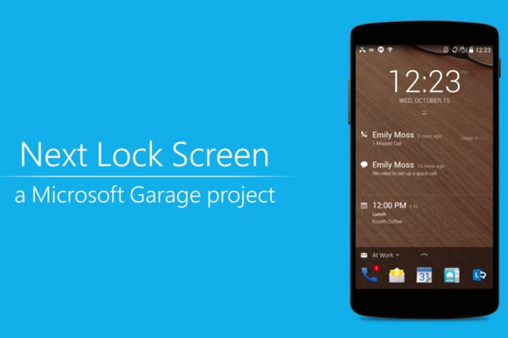 マイクロソフト公式、忙しい人のためのクールなロック画面アプリ「Next Lock Screen」