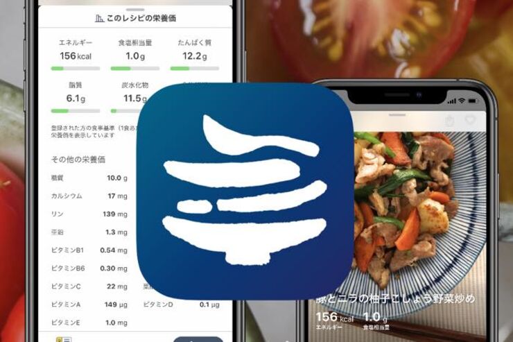健康・ダイエット・生活習慣病予防など、自分や家族のからだのことを考えて作るレシピアプリ「おいしい健康」