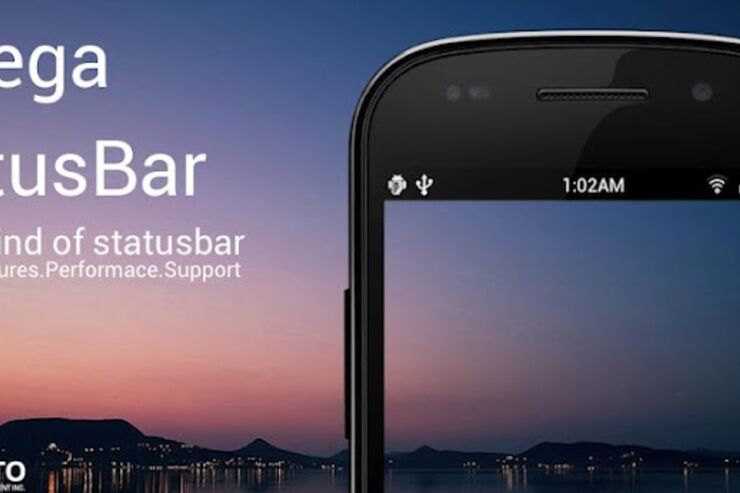 アプリ：「Omega StatusBar」通知バーのテーマや表示アイコンのカスタマイズができるアプリ