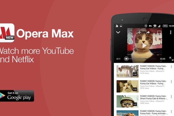 通信量節約アプリ「Opera Max」、YouTubeやNetflixのHTTPS動画データ圧縮にも対応　50％以上の節約が可能