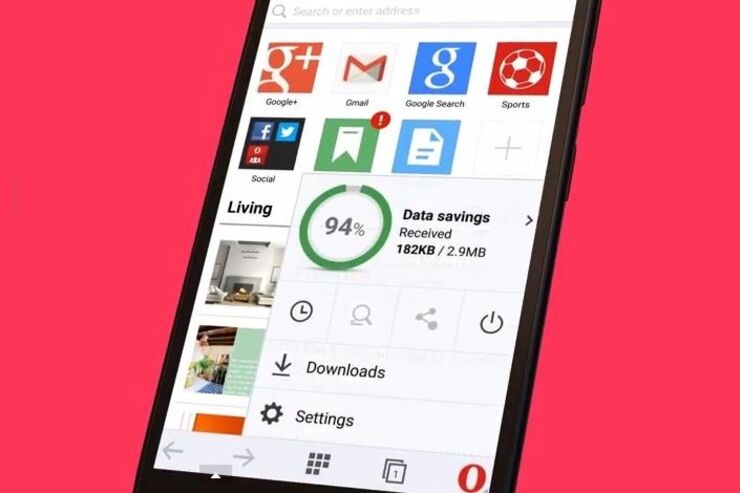 Opera Miniブラウザ、Android版で大幅にリニューアル