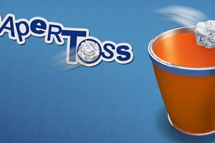 ゲーム「Paper Toss」ひたすら紙くずをゴミ箱に投げ入れる #Android