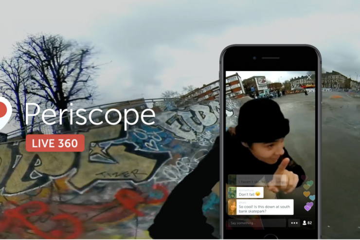 TwitterとPeriscope、360度を見渡せるライブ動画配信に対応