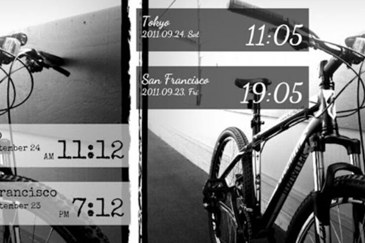 アプリ「Band O'Clock」カスタマイズ可能なクール系の時計ウィジェット #Android