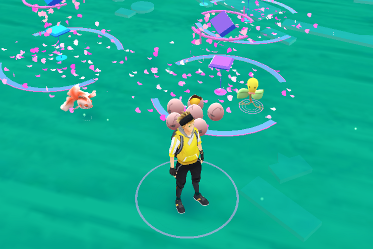 【ポケモンGO】野生ポケモンが出てきた要因を知る方法、自然発生・ルアーモジュール・おこうで異なるエフェクトと出現範囲も調査