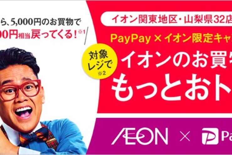PayPayがついにイオンで利用可能に、最大20%還元キャンペーンも適用　関東・山梨の32店舗から導入