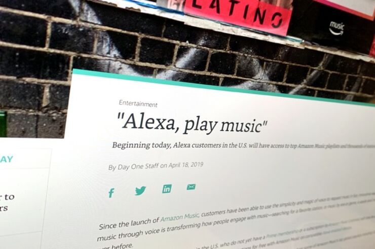 アマゾン、無料の音楽配信サービスを提供開始　再生はAlexa搭載デバイスから
